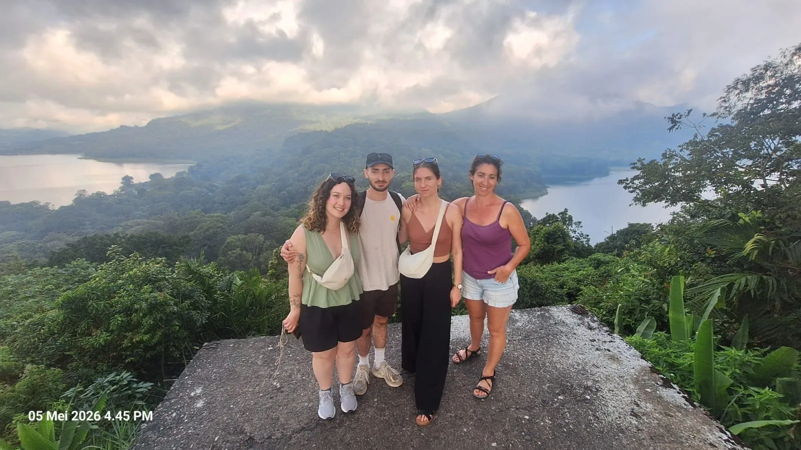 Twin lakes viewpoint above Buyan and Tamblingan