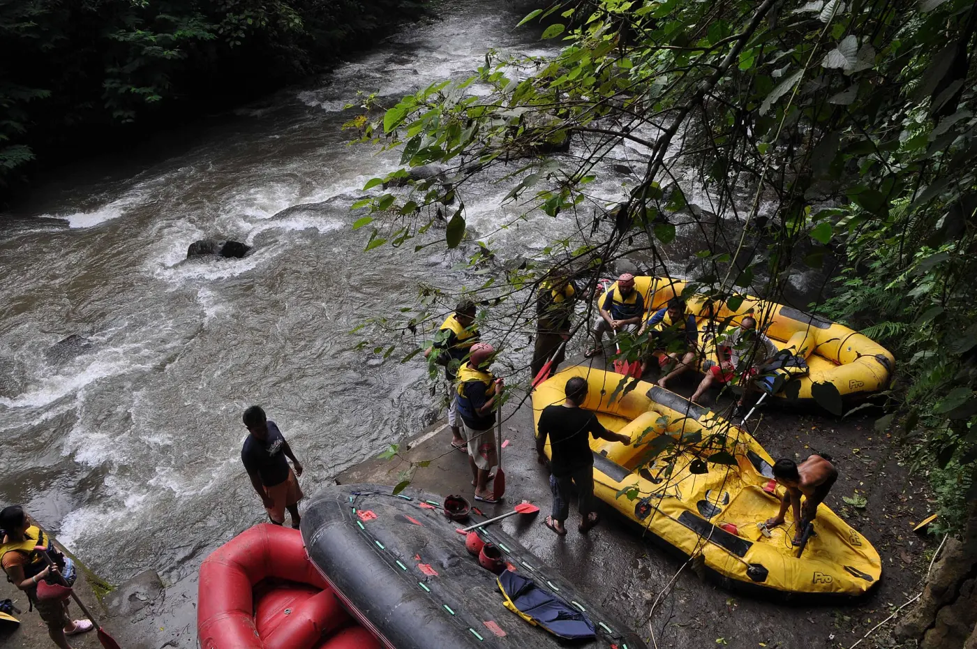 Rafting on the Ayung river